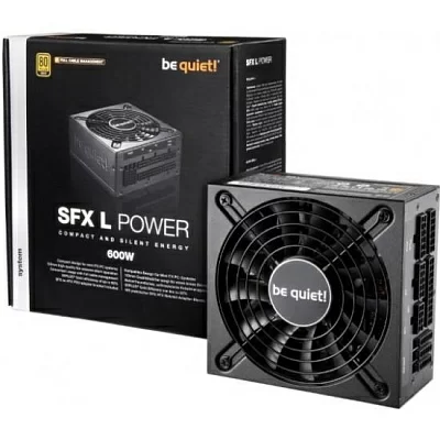 Блок питания be quiet! SFX L Power 600W / SFX 3.3, APFC, 80 PLUS Gold, 120mm fan, full modular / BN239