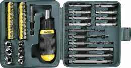 Отвертка с насадками  Kraftool 25556-H43, 43 предмета, в жестком кейсе