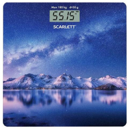 Весы напольные электронные Scarlett SC-BS33E022 макс.180кг синий