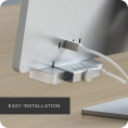 USB-C-концентратор Satechi Aluminum USB-C Clamp Hub для 24" iMac - Silver. Цвет: серебристый (ST-UCICHS)