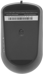 Мышь Lenovo 540 темно-серый оптическая 2400dpi USB 3but GY51D20876