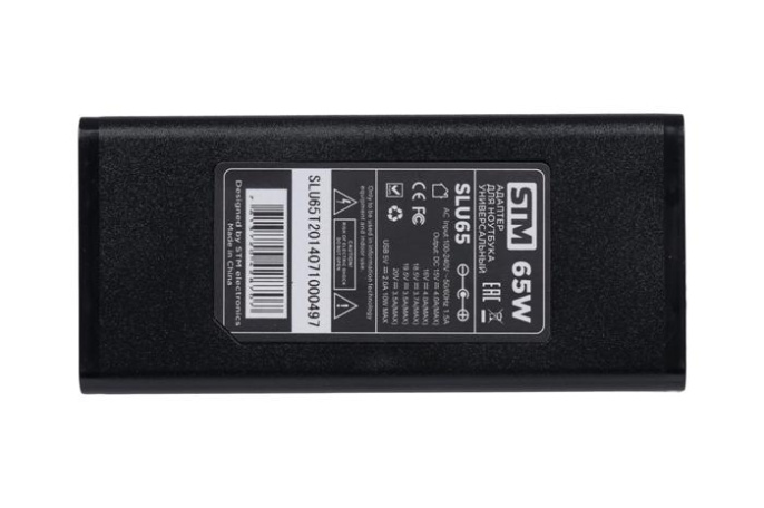 Автомобильный универсальный адаптер для ноутбуков на 65Ватт/ NB Adapter STM SLU65, 65W, Car adapter