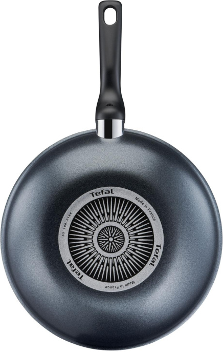 Сковорода ВОК (WOK) Tefal Force 4218628 круглая 28см покрытие: антипригарное ручка несъемная (без крышки) черный (9100048319)