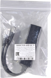 Комплект Orient POE-655R 48/12 PoE splitter Вх. PoE 48V Вых. DC12V