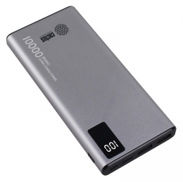 Внешний аккумулятор (Power Bank) Cactus CS-PBFSLT-10000,  10000мAч,  серый