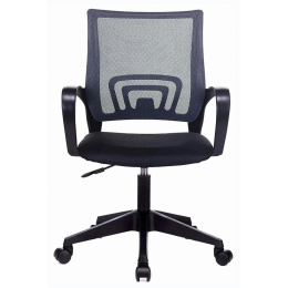 Кресло Бюрократ CH 696, на колесиках, сетка/ткань, серый [ch 696 grey] 1776082