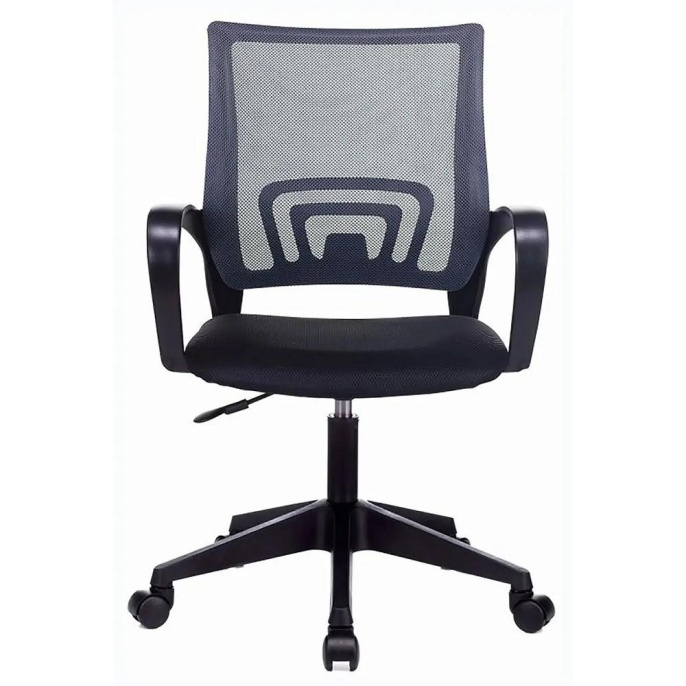 Кресло Бюрократ CH 696, на колесиках, сетка/ткань, серый [ch 696 grey] 1776082