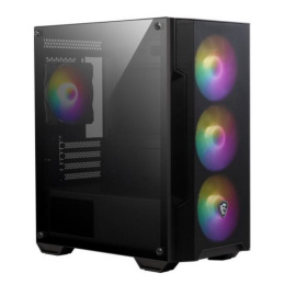 Корпус MSI MAG FORGE M100A Mini-Tower, MATX, 1xUSB 3.0, 2xUSB 2.0, 4x120mm Auto RGB Fan, Acrylic Window, Brown Box 306-7G20A28-HH9