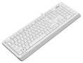 Клавиатура A4TECH Fstyler FKS10, USB, мембранная,  белый/серый [fks10 white]