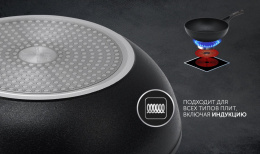 Кастрюля 4.1л Polaris Pro collection 24C,  алюминиевая, с крышкой [017171]