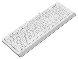 Клавиатура A4TECH Fstyler FKS10, USB, мембранная,  белый/серый [fks10 white]