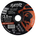 Отрезной диск Batyr T41-125x2.5x22.2 BCD12525M по металлу, диаметр: 125 мм, посадочный диаметр: 22.2 мм, макс. число оборотов: 12200 об/мин, назначение: металл