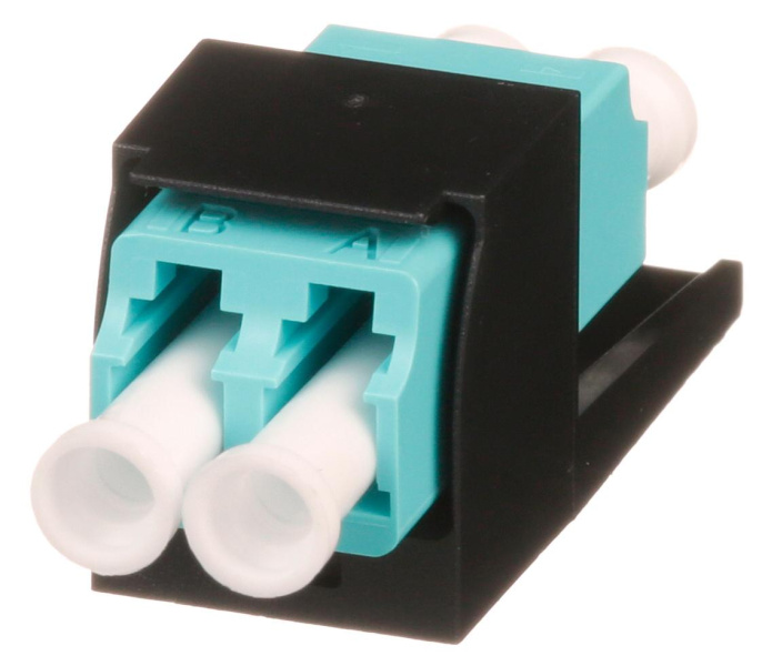 Адаптер Panduit CMDSAQLCZBL проходн. Mini-ComLC дупл. 50/125 OM3 черн.