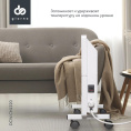 Конвектор DOMFY DCW-CH1220,  2000Вт,  с терморегулятором, белый