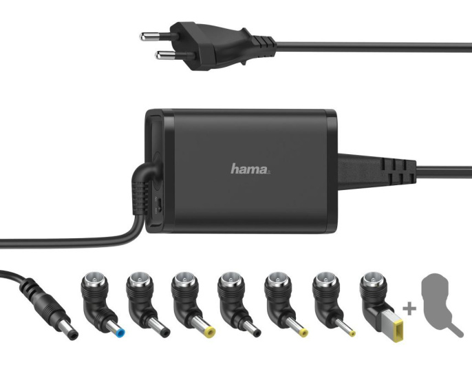 Блок питания Hama H-200001 автоматический 45W 15V-19V 8-коннект. 3A от бытовой электросети