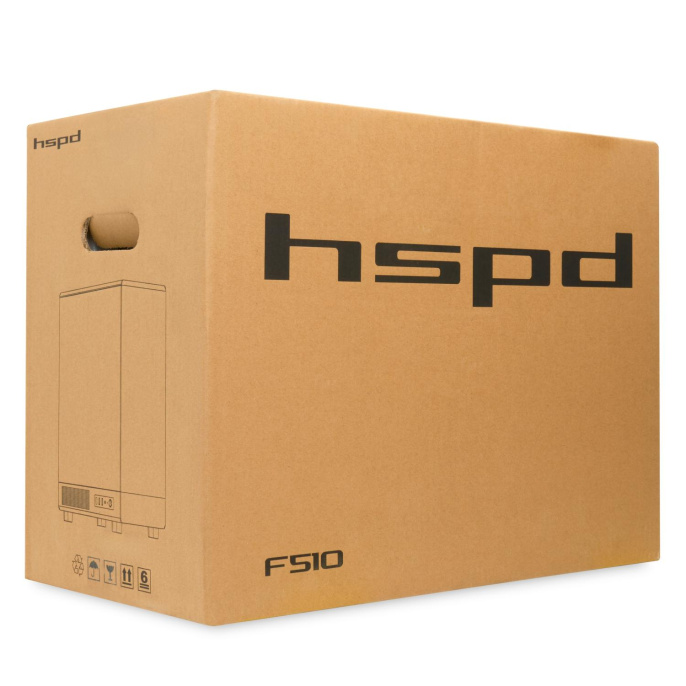 Корпус без блока питания Case HSPD F510, Panoramic Mid Tower, Black, TG, 0.5 SPCC, 3x120mm ARGB Orbis F1 ATX, mATX, mITX 180/280/160mm 1x2.5", 1x3.5", 7xPCI 2xUSB-A 3.0 356x218x467mm (F510-TGBK-ARGB)