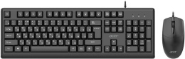 Комплект (клавиатура+мышь) Acer OCC500, USB, проводной, черный [zl.acc11.00g]