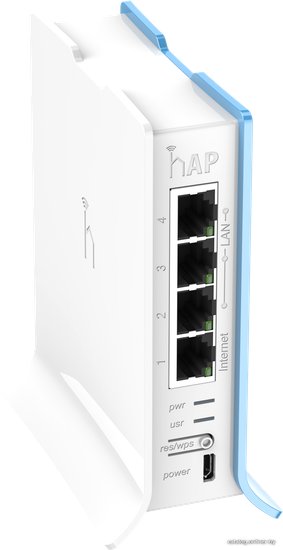 Роутер беспроводной MikroTik hAP lite TC (RB941-2ND-TC) N300 10/100BASE-TX белый