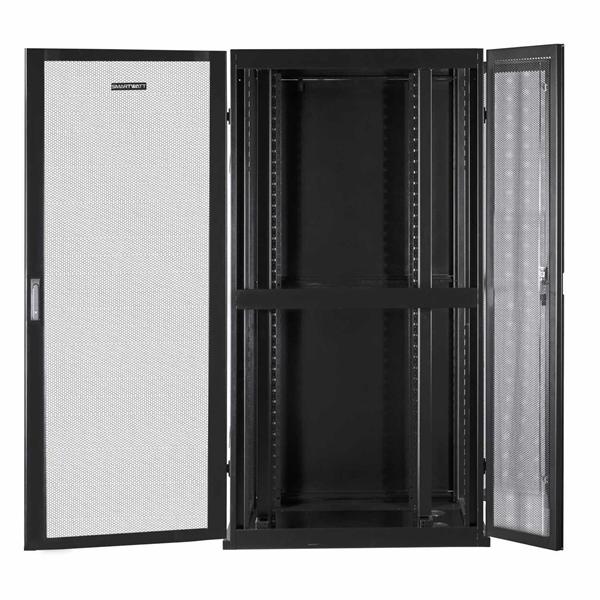 Серверный шкаф SMARTWATT Серверный шкаф Rack S-Series 42U 800x1070мм, двери с перфорацией, боковые панели 4шт и ролики в комплекте, черный 4512020620017 IRS428107