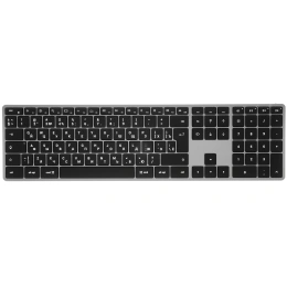 Беспроводная клавиатура Satechi Slim X3 Bluetooth Keyboard-RU. Раскладка - Русская. Цвет- Серый космос.
