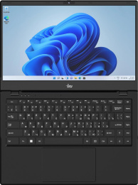 Ноутбук IRU Planio 14ING N-series N100 8Gb SSD512Gb Intel UHD Graphics 14" IPS FHD 1920x1080 Windows 11 Pro 64 black WiFi BT Cam 6000mAh 2059101