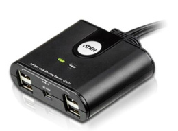 Переключатель электронный ATEN 2 x 4 USB 2.0 Peripheral Sharing Switch US224-AT