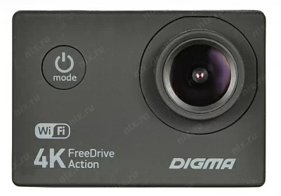 Видеорегистратор Digma FreeDrive Action 4K WiFi черный 8Mpix 2160x3840 2160p 150гр. Allwinner V3