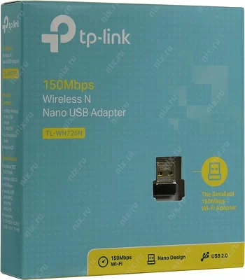 Беспроводной адаптер USB 150Mb/s TP-Link TL-WN725N (802.11b/g/n), RTL