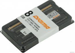Оперативная память Digma 8ГБ DDR3 SODIMM 1600 МГц DGMAS31600008D 8 ГБ, 1 модуль DDR3 SO-DIMM, частота 1600 МГц, CL 11T, тайминги 11-11-11-28, напряжение 1.35 В
