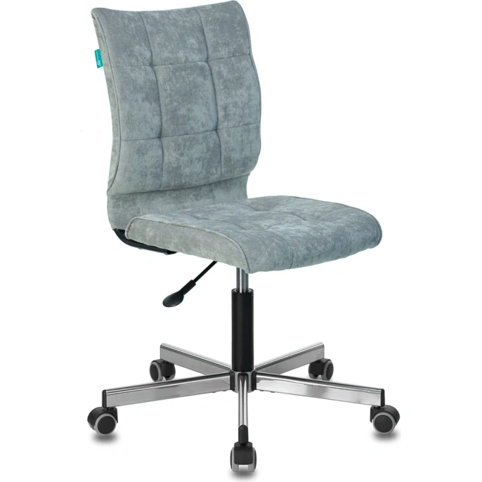 Компьютерное кресло Бюрократ CH-330M серо-голубой велюр крестовина металл CH-330M/LT-28