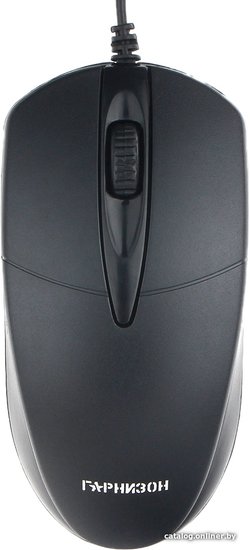 Гарнизон Мышь GM-220, USB, чип- Х, черный,1000 DPI, 2кн.+колесо-кнопка