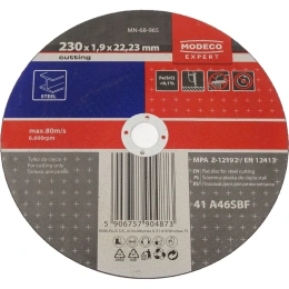 Диск для резки металла 230x1.9x22.23 мм, плоский MODECO MN-68-965
