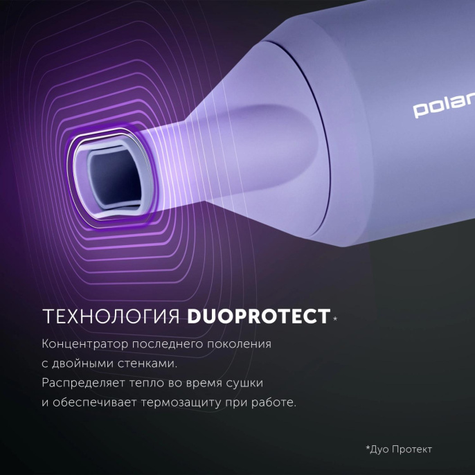 Фен Polaris PHD 2044Ti 1900Вт черный