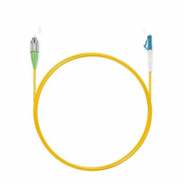 Оптический патч-корд simplex FC-LC 9/125 SM Cabeus FOP(s)-9-FC/APC-LC/UPC-1m 1 метр желтый LSZH