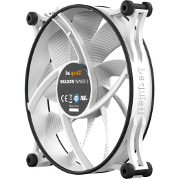 Кулер для корпуса Case Cooler be quiet! SHADOW WINGS 2 140mm PWM White 140x140x25mm, 4-pin PWM, 49.8CFM, 14.9dBA, 900RPM, White BL091