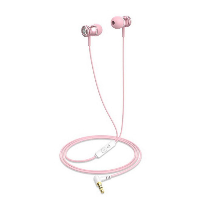 Наушники Havit Audio series-Wired earphone E303P Pink