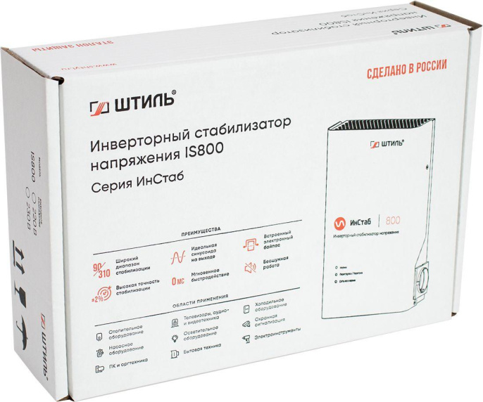 Стабилизатор напряжения ШТИЛЬ ИнСтаб IS800 белый