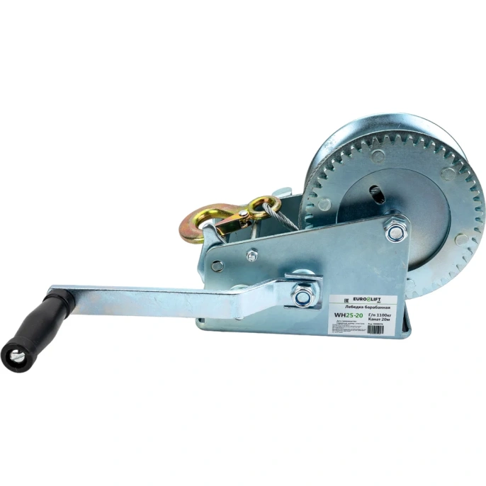 Барабанная лебедка 1.1 т 20 м EURO-LIFT WH25-20 00000276