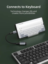 Кабель-адаптер CABLETIME CP60G (CT-CMAF3.0-AG0.15) USB-C Male - USB 3.0 AF OTG, 15 см, передача данных/зарядка, поддержка быстрой зарядки