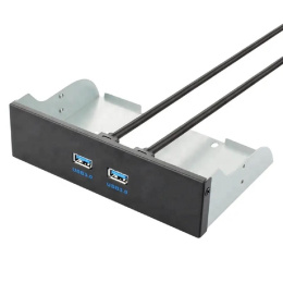 ORIENT C190, Планка портов 5.25" на переднюю панель корпуса 2xUSB 3.0, длина кабеля 50см, oem (31347)