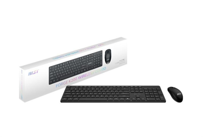 Комплект клавиатура и мышь MSI FORGE K200 W COMBO RU (S11-43RU304-Y92)