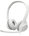 Офисная гарнитура Logitech H390 (белый) накладные, для общения, 20-20000 Гц, кабель 1.9 м 981-001288/981-001286
