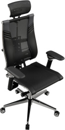 Кресло руководителя МЕТТА Yoga Spine Triumph B2 (Черный CC.50.15.13A), экокожа/сетка, до 150кг, синхромеханизм, регулируемые 6D подлокотники,  черный