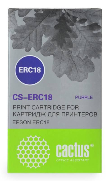Картридж Cactus CS-ERC18, фиолетовый / 12.7мм,  12м ( CS-ERC18