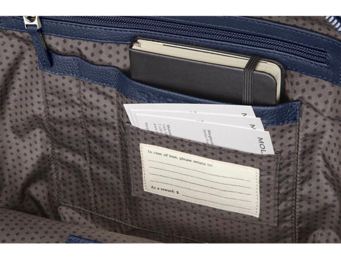 Рюкзак Moleskine Classic Leather ET84BKB20 синий натуральная кожа