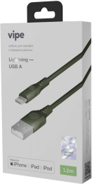 Кабель Vipe VPCBLMFIPVCGRN USB m -Lightning m 1.2м зеленый
