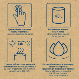 Увлажнитель воздуха ультразвуковой Scarlett SC-AH986E24, 4л, белый