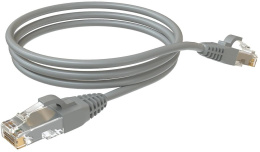 Патч-корд Sysmatrix PC 4545.5EU26.2LSZHGY U/UTP RJ-45 вил.-вилка RJ-45 кат.5E 2м серый LSZH