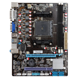 Материнская плата Esonic A88F2AL2, Socket FM2+, AMD A88, 2xDDR3-2133, D-SUB, DVI, 1xPCI-Ex16x, 1xPCI, 4xSATA3, 6 Ch Audio, Lan, 4xUSB3.0, 6xUSB2.0, 2xPS/2, mATX, RTL {20} A88F2AL2-A1
