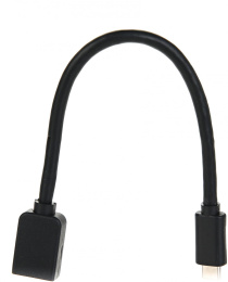 Кабель-адаптер/ Кабель-адаптер USB 3.1 Type-Cm -- USB 3.0 Af , OTG 1,5A , 5,0Gbps , 0,2m VCOM CU409